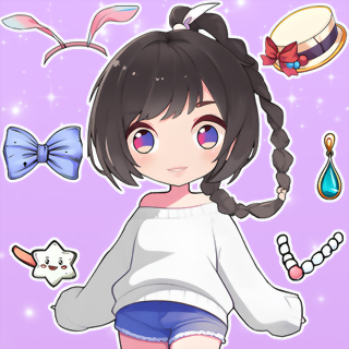 Jetzt kostenlos spielen Spiel Rainbow Girls Dress Up Challenge